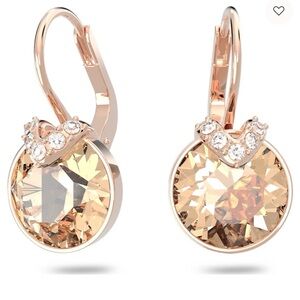 Swarovski Rose Gold and Crystal Earrings